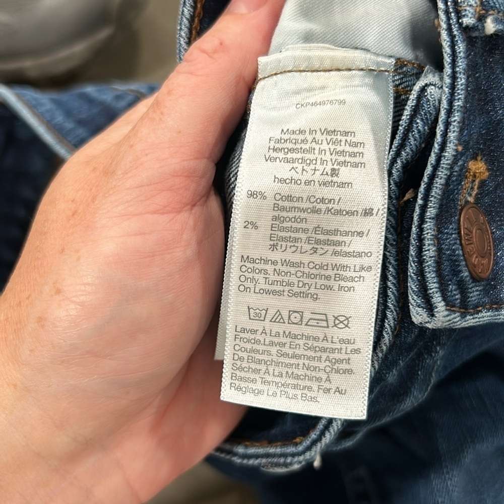Madewell Curvy High-Rise Skinny Jeans in Seville Wash Size 28 - Picture 7 of 9